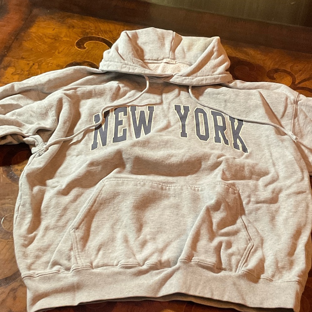 Brandy Melville Light Gray Fleece Hoodie. #72